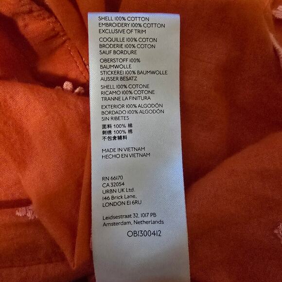 Anthropologie Maeve Classic Embroidered Pineapple Buttondown Shirt - Picture 7 of 11